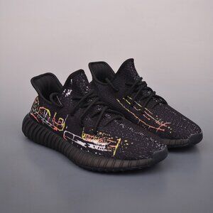 Yeezy 350 V2 Black Graffiti Sneakers